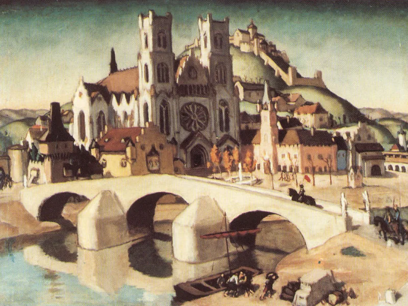 1867-Adolf Fényes - Città vecchia